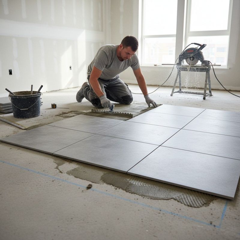 Slate Floor Installation detail