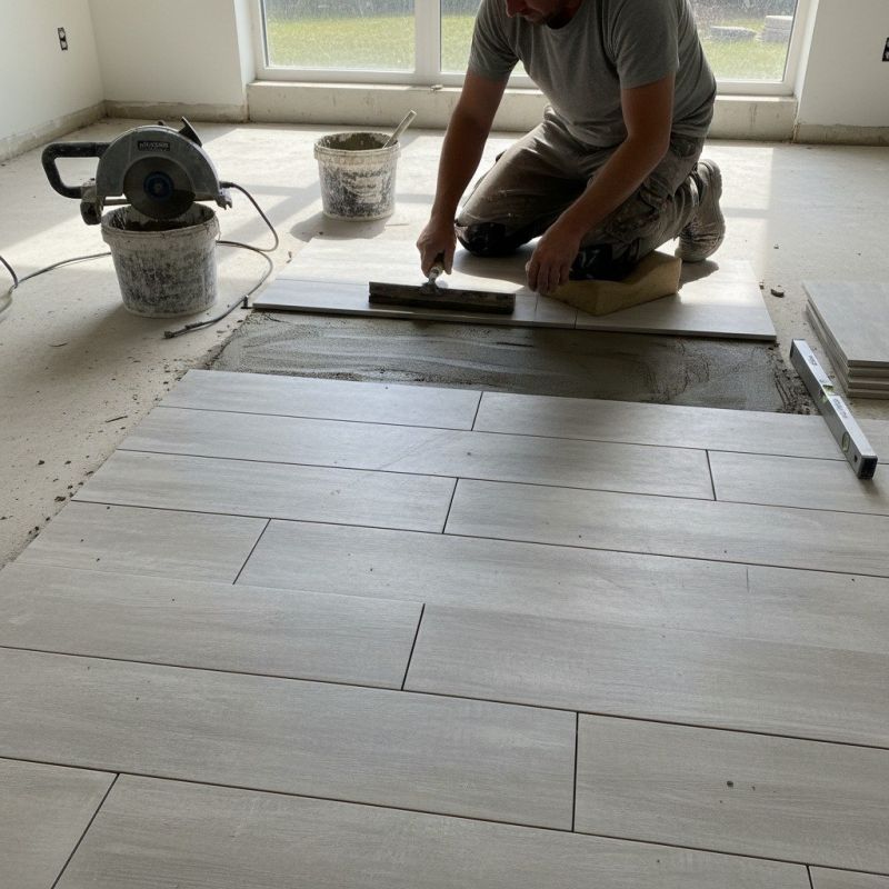 Slate Floor Installation detail